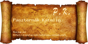 Paszternák Katalin névjegykártya